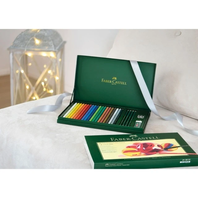 Μολύβια Faber-Castell Polychromos, 20 χρωμάτων, με 4 9000 μολύβια