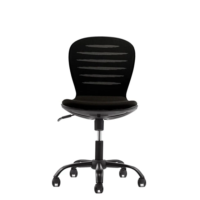 RFG παιδική καρέκλα Flexy Black ύφασμα και mesh μαύρο κάθισμα μαύρη πλάτη
