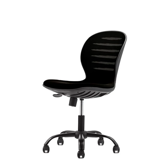 RFG παιδική καρέκλα Flexy Black ύφασμα και mesh μαύρο κάθισμα μαύρη πλάτη