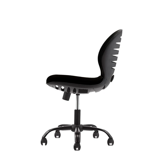 RFG παιδική καρέκλα Flexy Black ύφασμα και mesh μαύρο κάθισμα μαύρη πλάτη