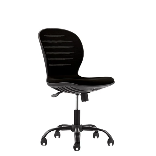 RFG παιδική καρέκλα Flexy Black ύφασμα και mesh μαύρο κάθισμα μαύρη πλάτη
