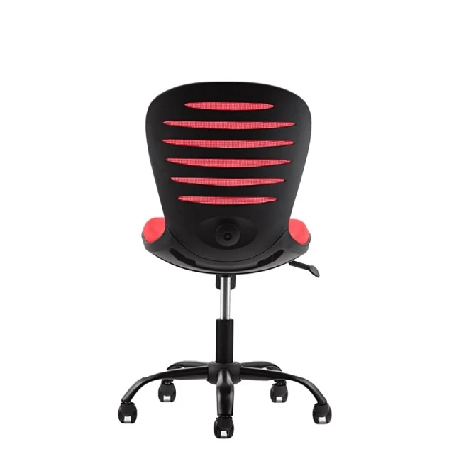 RFG παιδική καρέκλα Flexy Black ύφασμα και mesh κόκκινο κάθισμα κόκκινη πλάτη