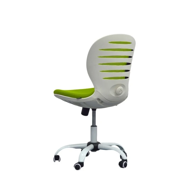 RFG παιδική καρέκλα Flexy White ύφασμα και mesh πράσινο κάθισμα πράσινη πλάτη