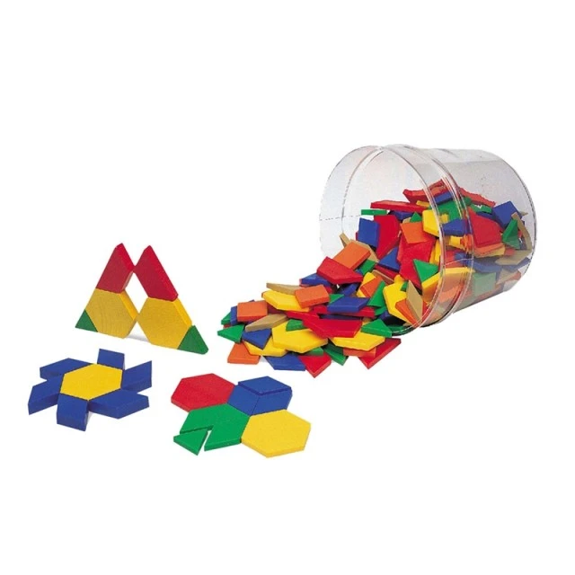 Πηγές Εκμάθησης Tangram, πλαστικό, 6 διαφορετικά σχήματα, 250 τεμάχια