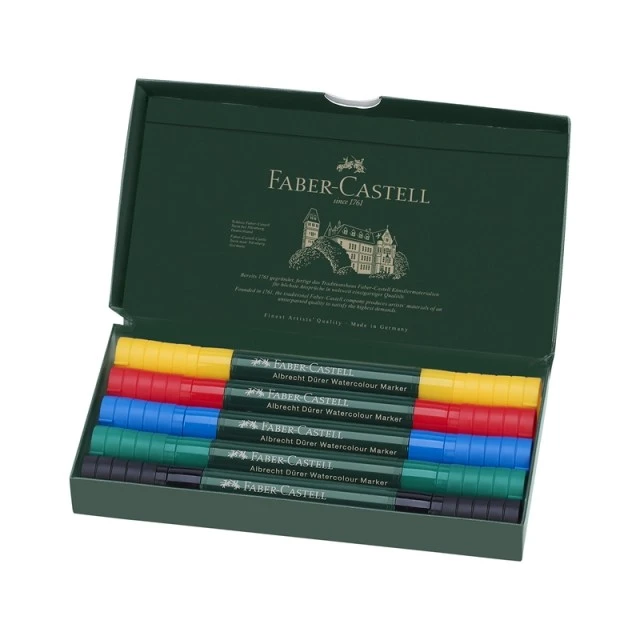 Μαρκαδόρος ακουαρέλας Faber-Castell Albrecht Dürer, 5 χρώματα