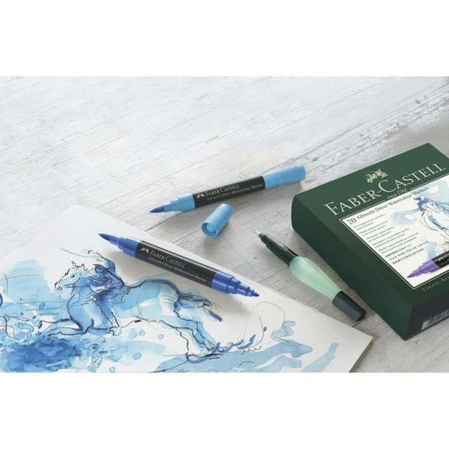 Μαρκαδόρος ακουαρέλας Faber-Castell Albrecht Dürer, 5 χρώματα