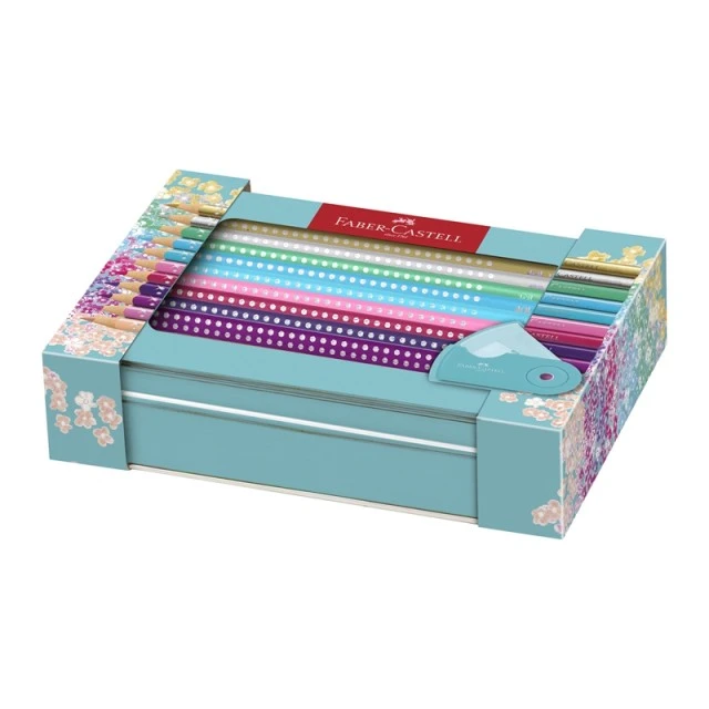 Faber-Castell χρωματιστά μολύβια Sparkle, 20 χρώματα, με ξύστρα