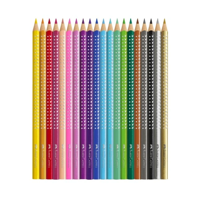 Faber-Castell χρωματιστά μολύβια Sparkle, 20 χρώματα, με ξύστρα