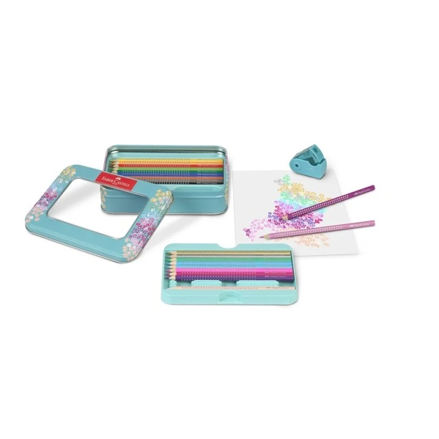 Faber-Castell χρωματιστά μολύβια Sparkle, 20 χρώματα, με ξύστρα
