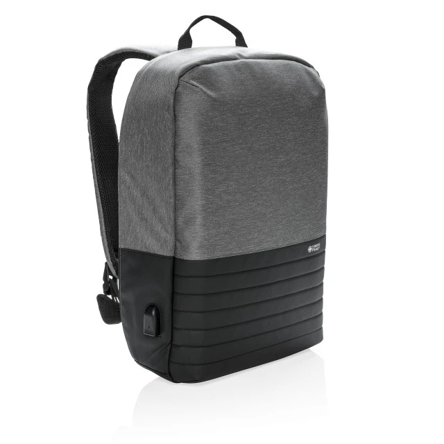 Swiss Peak Раница за лаптоп, Anti-Theft, с RFID защита, 15’’, сиво-черна