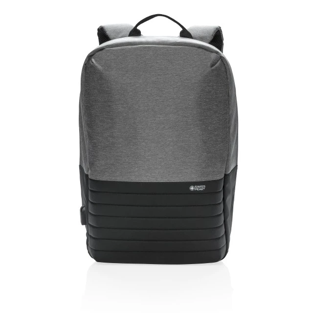 Swiss Peak Раница за лаптоп, Anti-Theft, с RFID защита, 15’’, сиво-черна
