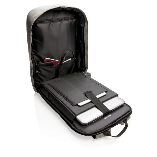 Swiss Peak Раница за лаптоп, Anti-Theft, с RFID защита, 15’’, сиво-черна