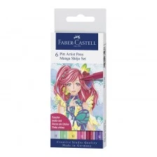 Μαρκαδόρος Faber-Castell Pitt Manga Shojo, 6 τεμάχια