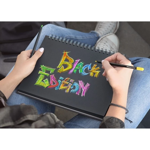 Μολύβια Faber-Castell Colored Black Edition, 36 χρωμάτων