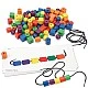 Πόροι εκμάθησης String Beads, Wooden, 108 Count, με 20 ενεργές κάρτες που περιλαμβάνονται