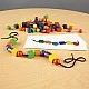 Πόροι εκμάθησης String Beads, Wooden, 108 Count, με 20 ενεργές κάρτες που περιλαμβάνονται