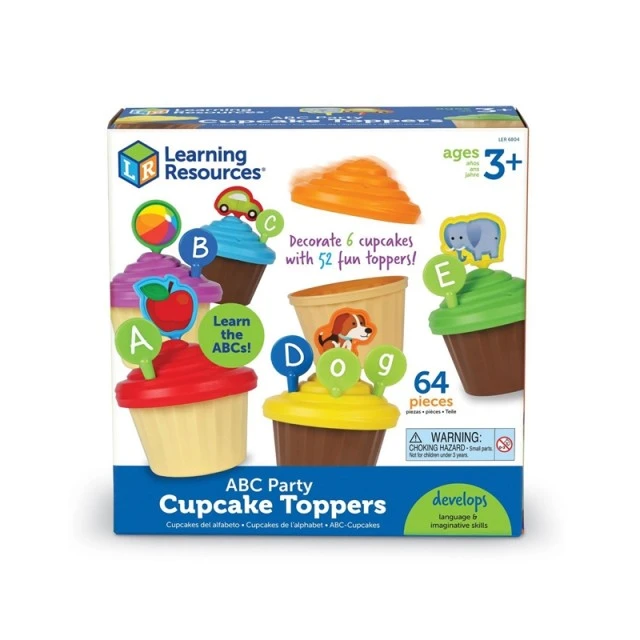 Learning Resources παιχνίδι με γράμματα σε μορφή κεκάκια, 64 κομμάτια