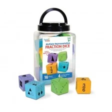 Πόροι μάθησης Κλάσμα Ζάρια, 16 τεμάχια