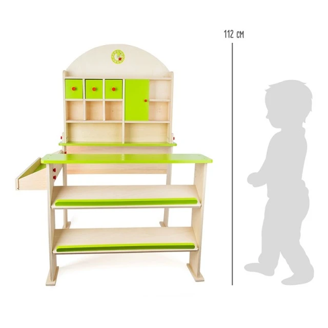 Σταντ Small Foot Shop, ξύλινο, 87 x 78 x 112 cm