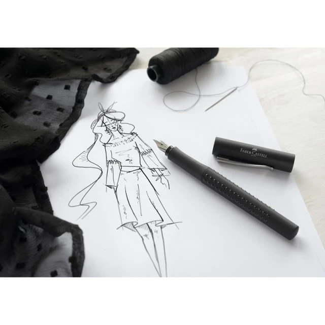 Faber-Castell πένα Grip 2011, F, μαύρη