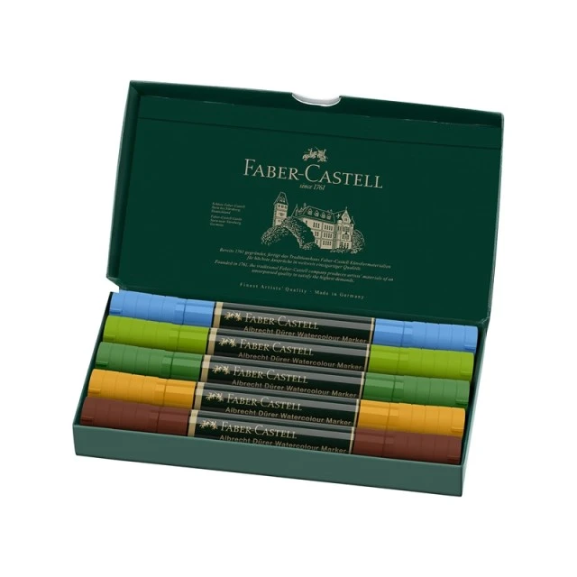 Faber-Castell ακουαρέλα μαρκαδόρος Albrecht Dürer, plein air, 5 χρώματα