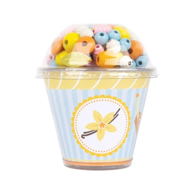 Μικρές χάντρες με κορδόνια, σε σχήμα Cupcake, Ποικιλία