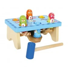 Small Foot ξύλινο παιχνίδι σφυράκι και πουλιά, 19 x 12 x 12 cm