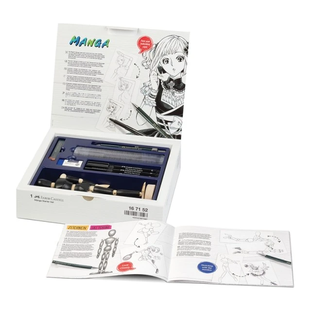 Faber-Castell σετ Pitt Manga Starter, μολύβι, μαρκαδόρος και γόμα