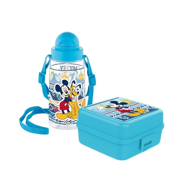 Disney σετ Mickey Mouse, μπουκάλι 500 ml и κουτί για κολατσιό