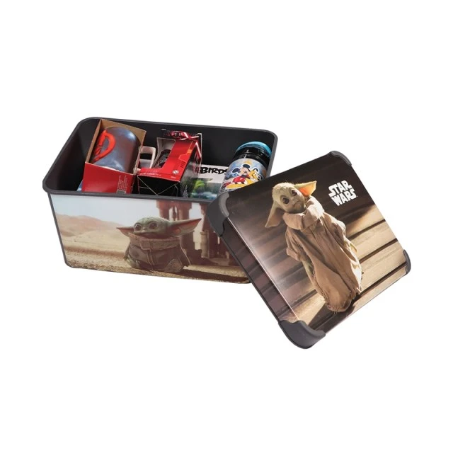 Disney σετ The Mandalorian, κουτί αποθήκευσης 10 L, κούπα, πιάτο και μπολ πρωινού, μπουκάλι Mickey 500 ml, γυάλινο και πορσελάνινο φλιτζάνι