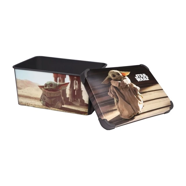 Disney σετ The Mandalorian, κουτί αποθήκευσης 10 L, κούπα, πιάτο και μπολ πρωινού, μπουκάλι Mickey 500 ml, γυάλινο και πορσελάνινο φλιτζάνι