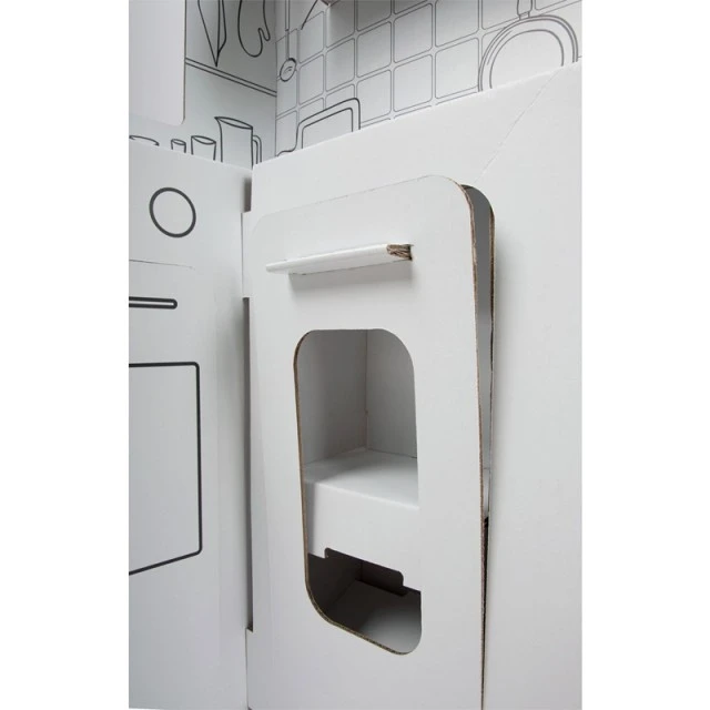 Small Foot χάρτινη κουζίνα παιχνιδιού, 117 x 57 x 135 cm