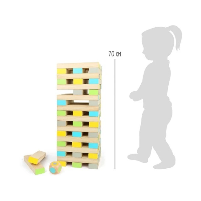 Επιτραπέζιο παιχνίδι Small Foot Jenga, 61 τεμαχίων