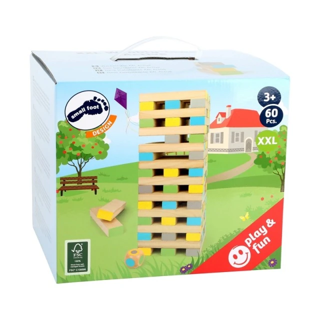 Επιτραπέζιο παιχνίδι Small Foot Jenga, 61 τεμαχίων
