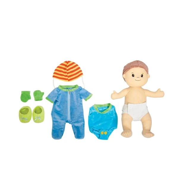 Κούκλα Nowa Szkola Baby, χειριστική, με ρούχα, 44 cm