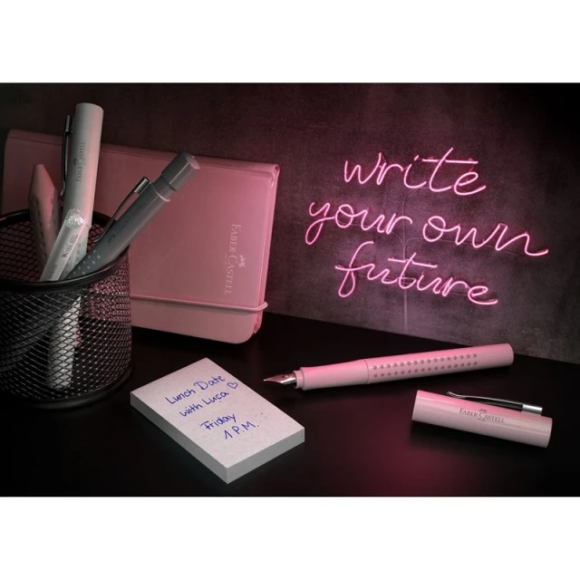 Faber-Castell πένα Grip 2010, M, χρώμα Rose Shadows