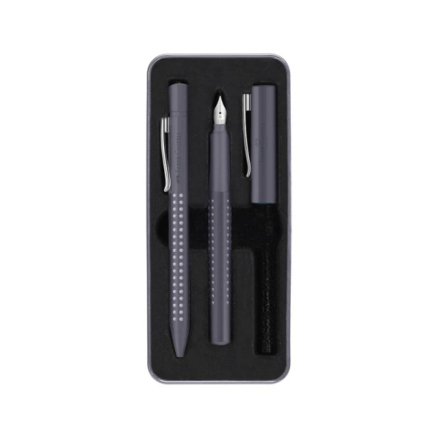 Faber-Castell πένα και στυλό Grip 2010, M, σκούρο γκρι