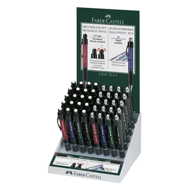 Στυλό Faber-Castell Grip Plus, αυτόματο, 40 τεμάχια σε οθόνη