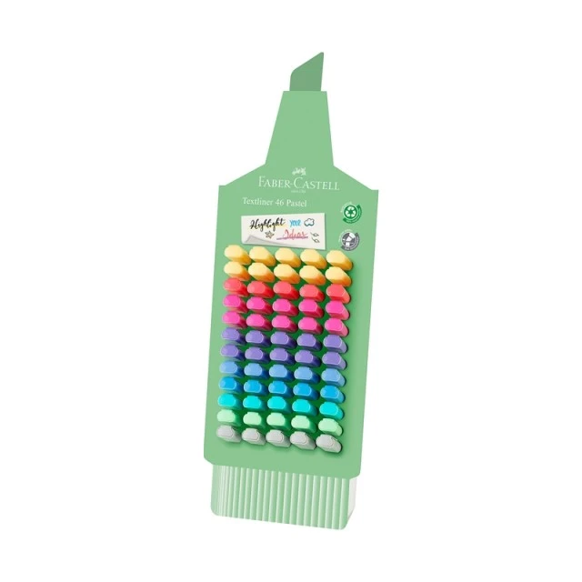Faber-Castell υπογραμμιστής Textliner 1546, παστέλ, 60 τμχ