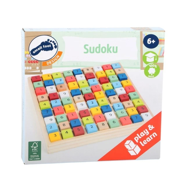 Small Foot εκπαιδευτικό ξύλινο Sudoku