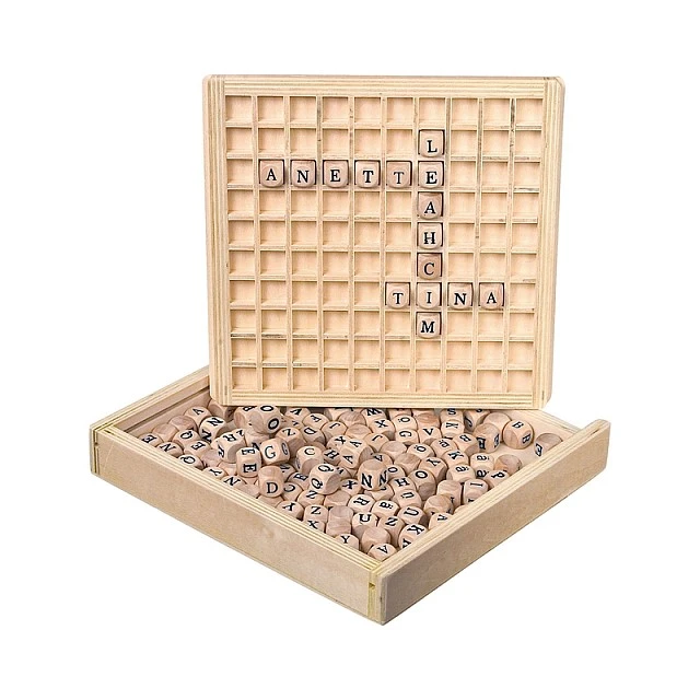Κύβοι δημιουργίας Small Foot Word, Ξύλινοι