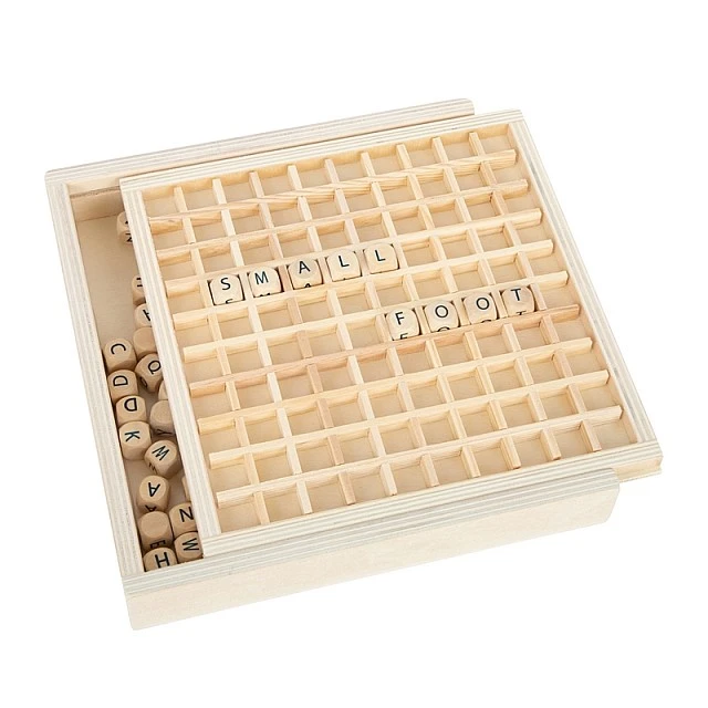 Κύβοι δημιουργίας Small Foot Word, Ξύλινοι