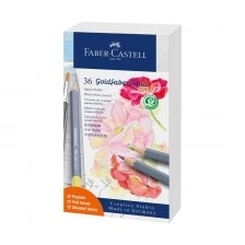 Μολύβια Faber-Castell Goldfaber Aqua, 12 παστέλ και 24 βασικά χρώματα