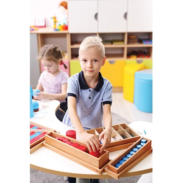 Κύλινδροι Nowa Szkola Montessori, ξύλινοι, έγχρωμοι