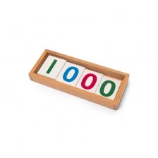 Κάρτες Nowa Szkola Montessori, με αριθμούς, σε κουτί