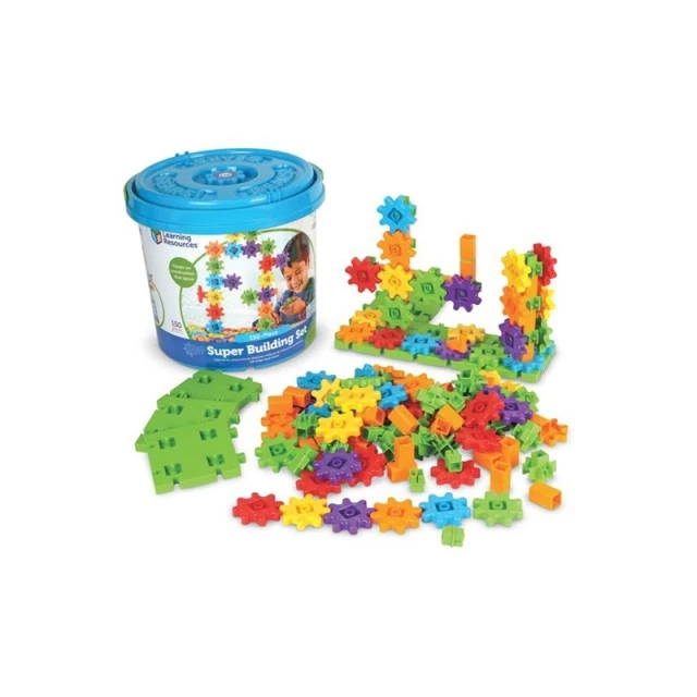 Learning Resources κατασκευαστικό σετ με γρανάζια, 150 κομμάτια