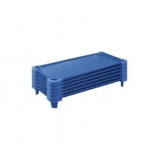 Nowa Szkola Κρεβάτι, στοιβαζόμενο, 133 x 57 x 15 cm, μπλε, 6 τεμάχια