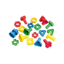 Nowa Szkola Βίδες και παξιμάδια, τετράχρωμα, 64 τεμάχια