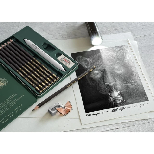 Faber-Castell μολύβια Pitt Graphite Matt, σετ 11 τμχ