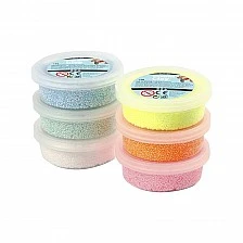 Creativ Company Foam clay, 6 x 14 g, νέον χρώματα
